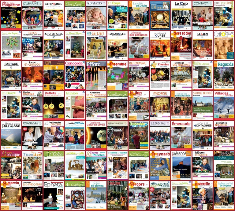 77 couvertures des numéros d'hiver - Noël 2017