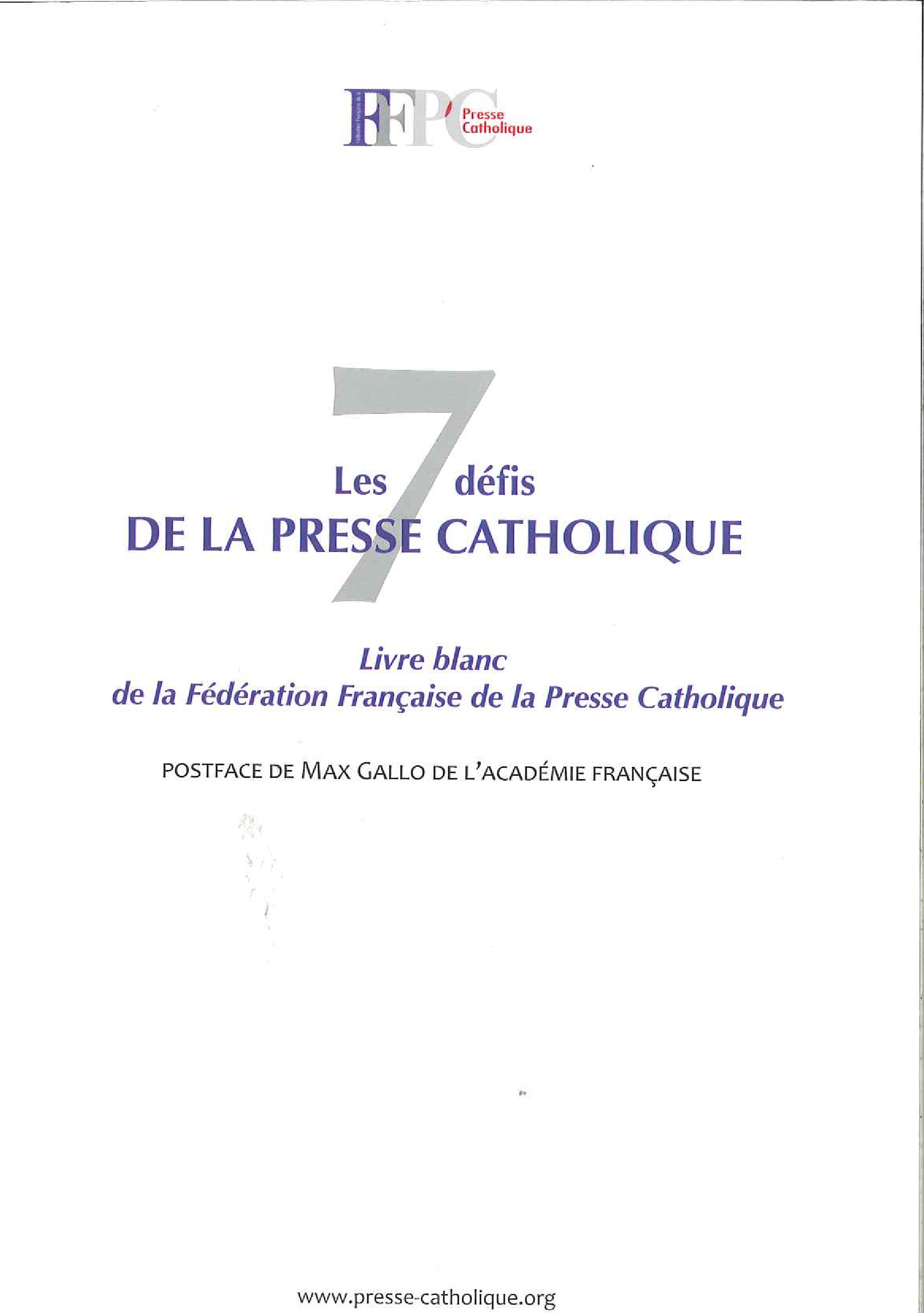 Le livret blanc FNPLC